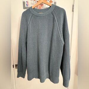 Abercrombie & Fitch Ribbed Sweater Light blue size L